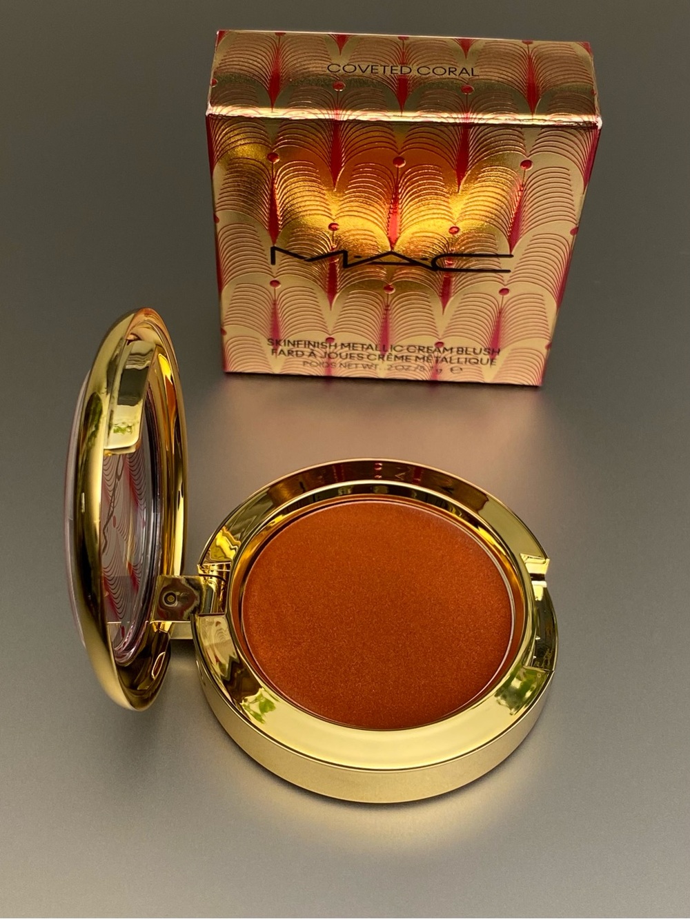 MAC “Coveted Coral” Skinfinish Metallic Cream Blush - Picture 5 of 5
